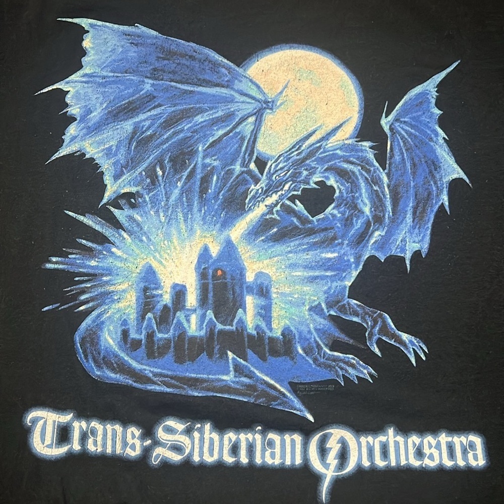 Trans Siberian Orchesrra Graphic TShirt Black Size XL